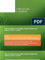 Bases para Entender Costos y Precios Del Comercio Internacional