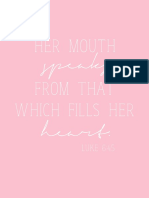 Her Mouth Speaks Printable
