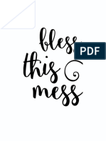 Bless This Mess Printable