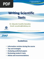 Writing Scientific Texts PhD Students