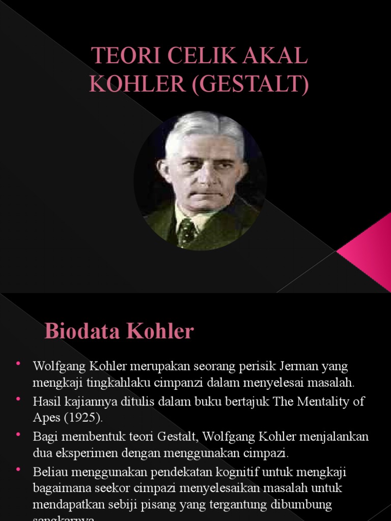 Teori Celik Akal Kohler (Gestalt)