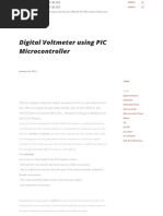 Digital Voltmeter Using PIC Microcontroller