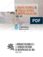 1ºjornadas Regionales y 3º Internas de Antropología Del NOA PDF