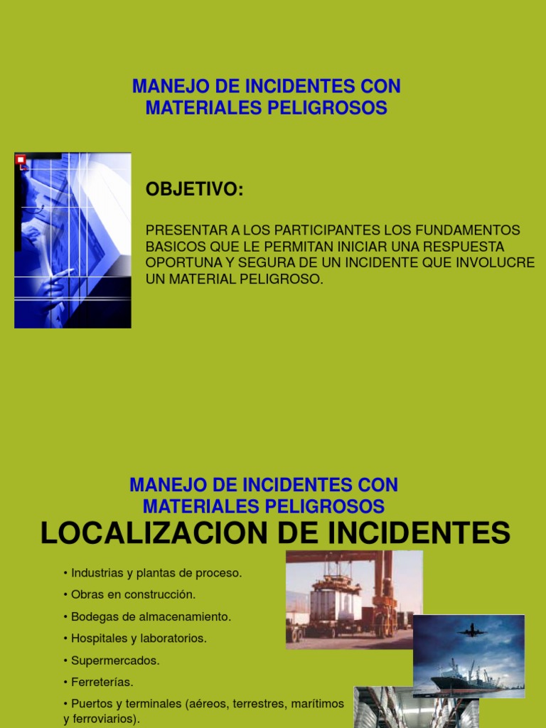 Manejo Seguro de Materiales Peligrosos | PDF | Mercancías peligrosas ...