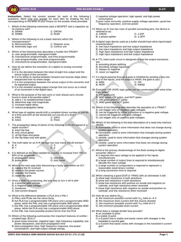 Electronics MCQ PDF Amplifier Operational Amplifier