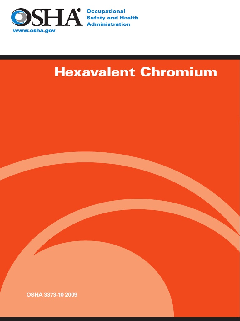 Hexavalent Chromium PDF PDF Occupational Safety And Health