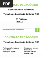 Contrato Pedagógico - TCC - 2017