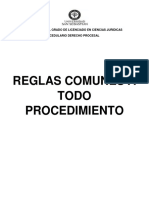 Reglas Comunes A Todo Procedimiento