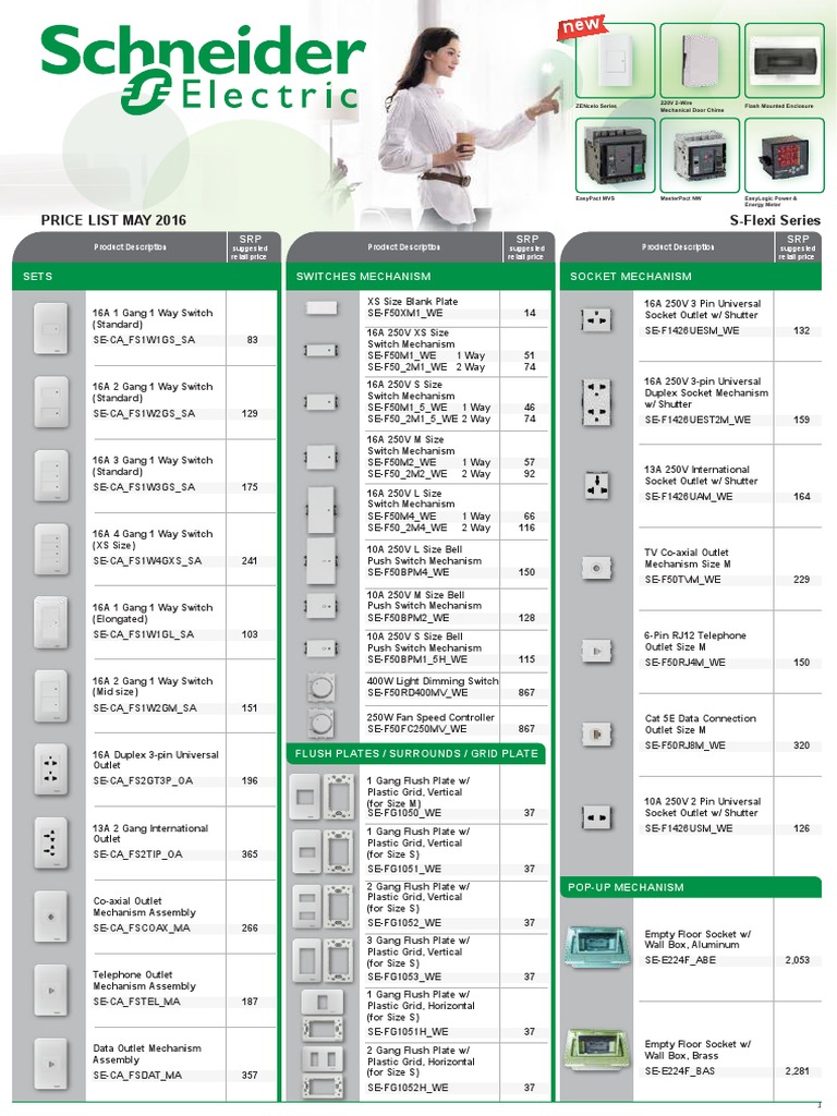 Schneider Electric PDF Manufactured Goods Electronics