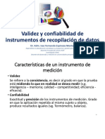 Validez y confiabilidad de instrumentos