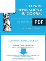 Etapa de Preparación a Juicio Oral