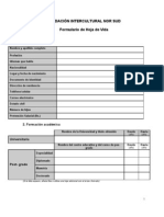 Formulario Hoja de Vida