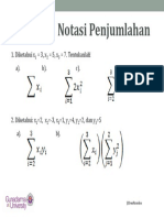 Latihan Notasi Penjumlahan PDF