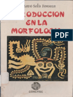 Introducción en La Morfología - Gustavo Solís Fonseca
