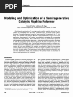 Modeling and Optimization of A Semiregenerative Catalytic Naphtha Reformer