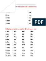 Nagan consonant chart