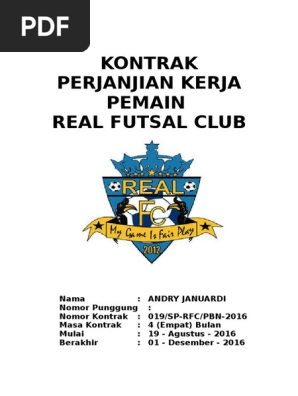 Contoh Susunan Pengurus Sepak Bola - Dunia Sosial