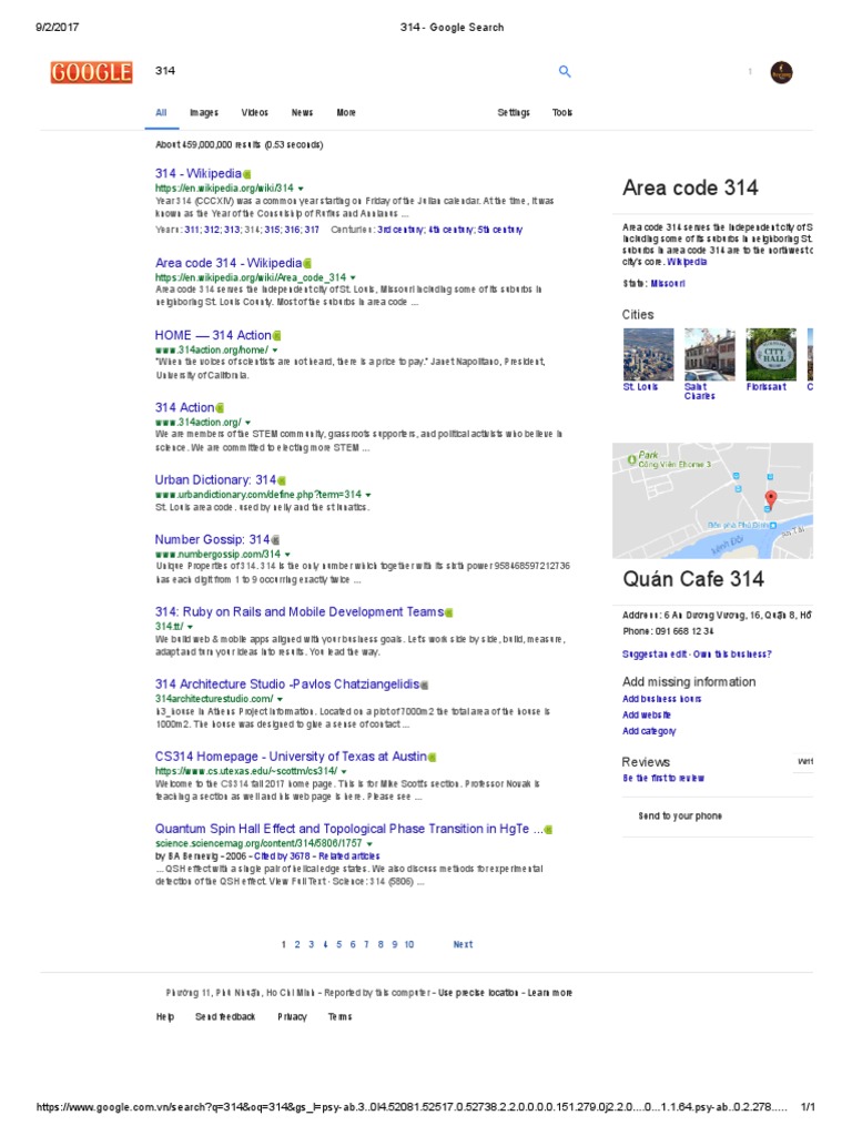 Area Code 314 Overview | PDF | World Wide Web | Internet & Web