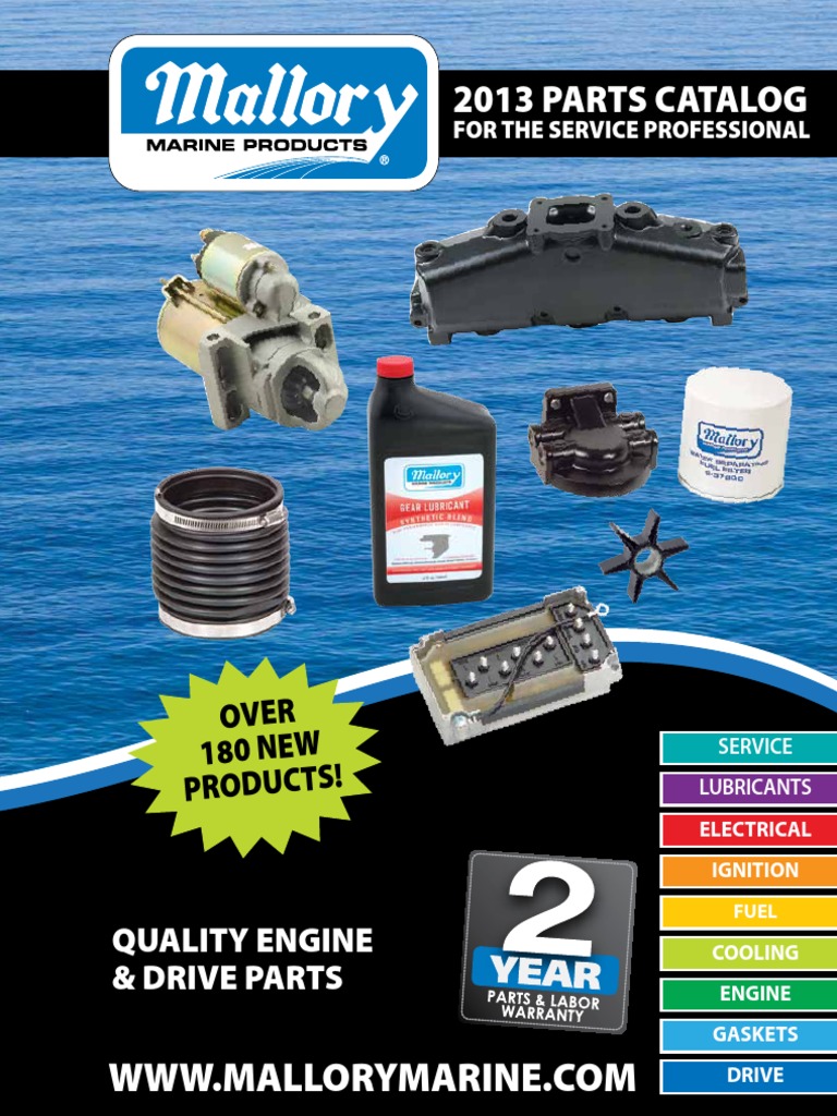 Mallory Marine 2013 Product Catalog Carburetor Distributor