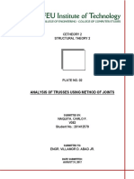 Analysis of Trusses Using Method of Joints: Cetheory 2 Structural Theory 2