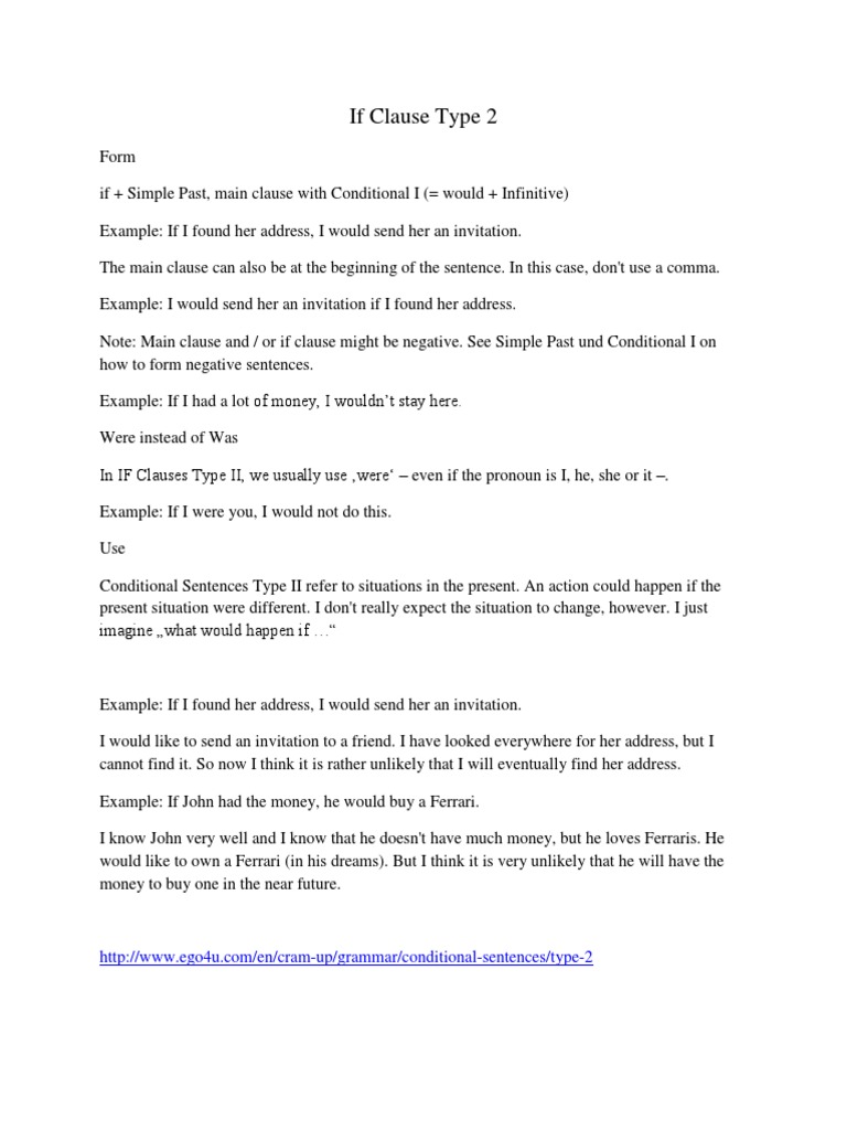 Contoh Soal Conditional Sentence Type 2 Contoh Soal Terbaru