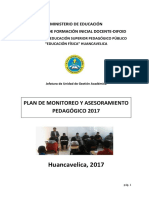 Plan de Monitoreo y Asesoramiento Pedagógico