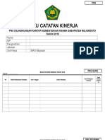 Buku Catatan Kinerja 2015