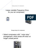 Energy Saving in Air Compressors