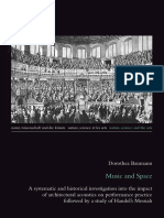 Dorothea Baumann - Music and Space, A Systematic and Historical Investigation Into The Impact of Architectural Acoustics On Performance Practice