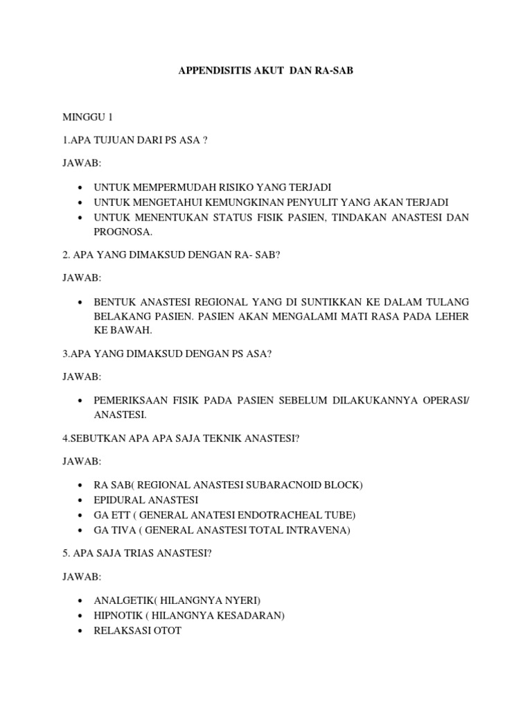 Soal Apendiks