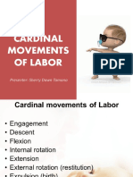 Cardinal Movements of Labor: Presenter: Sherry Dawn Tamano