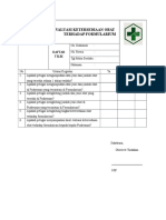 Daftar Tilik Ketersediaan Obat Terhadap Formularium