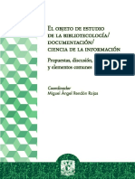 Objeto Estudio Bibliotecologia Documentacion Ciencia Informacion