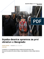 Srpska Desnica Spremna Za Prvi Obračun U Beogradu