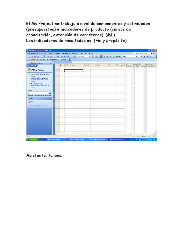 El Ms Project | PDF | Presupuesto | Precios