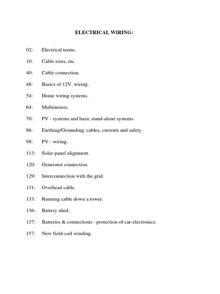 Electric Wiring PDF | PDF | Electrical Resistance And Conductance | Voltage