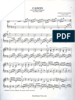 Canon Sheet Music Pachelbel Canon D Piano Sheet Music PDF