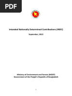 Intended Nationally Determined Contributions (INDC) : September, 2015