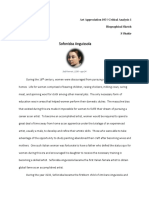 Sofonisba Anguissola: Art Appreciation 103 - Critical Analysis 1 Biographical Sketch S Shakir