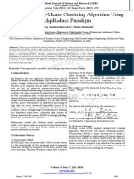 Implementing K-Means Clustering Algorithm Using Mapreduce Paradigm