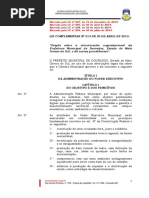 LC 214 2013 Dispõe Sobre a Estruturação Organizacional Da Prefeitura Municipal de Dourados Estado de Mato Grosso Do Sul e Dá Outras Providências