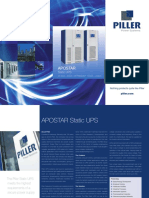 Highly Reliable Piller Static UPS Protect Critical Systems