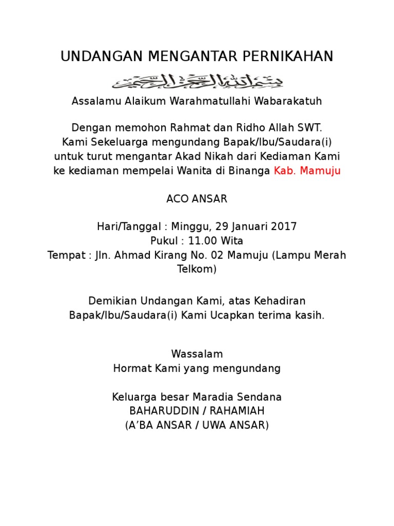 9200 Koleksi Contoh Undangan Syukuran Menjelang Pernikahan Terbaik Gratis