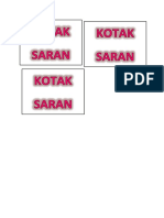 Kotak Saran