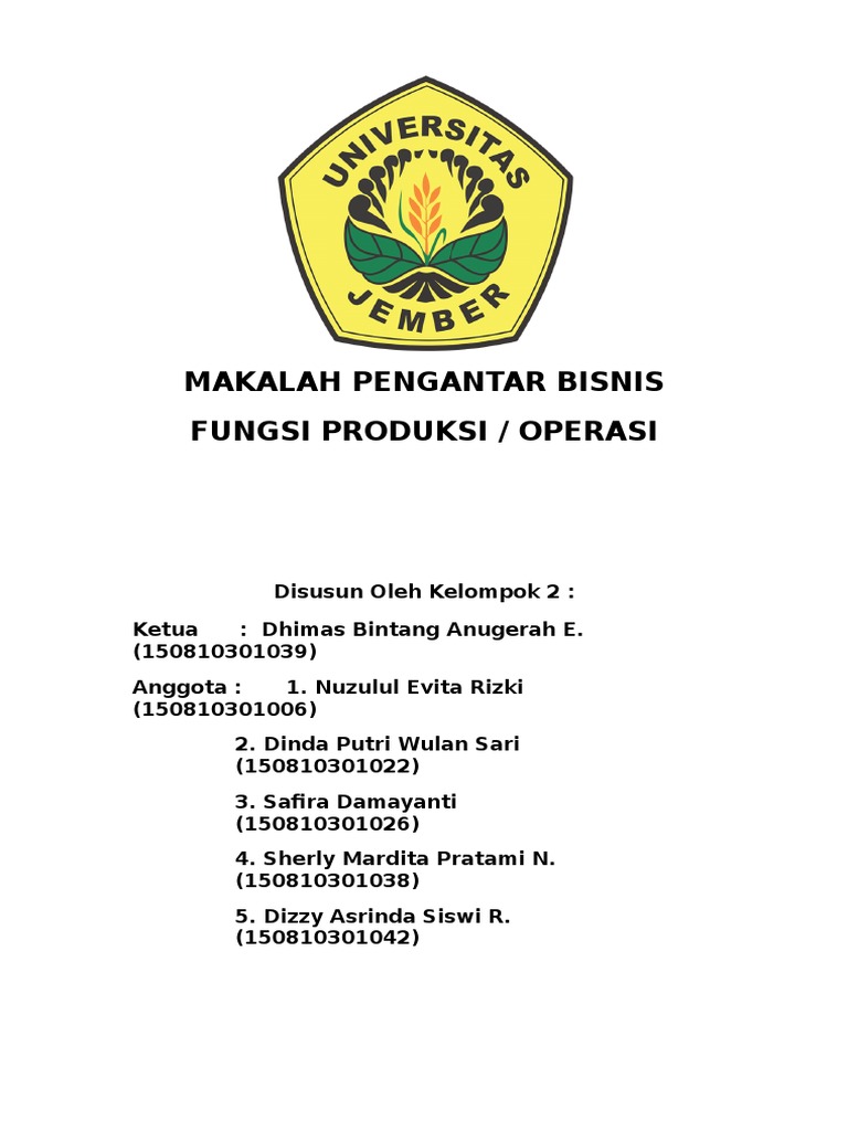 Makalah Pengantar Bisnis