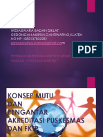 Konsep Mutu Dan Akreditasi Fasyankes Tingkat Pertama Ws Banda Aceh