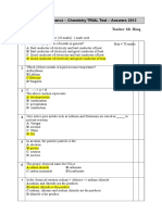 10chemistry General Trial Test Ans