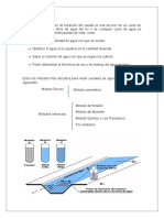 Aforo de caudales por método químico