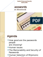 Text Passwords