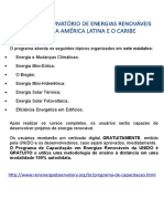 Programa de Capacitação em Energias Renováveis Da UNIDO